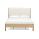 Rafaelle Natural Solid Ash Bed - Cream,Natural