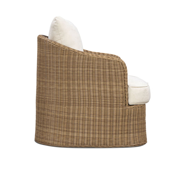 Axel Boucle Outdoor Accent Chair - Cream