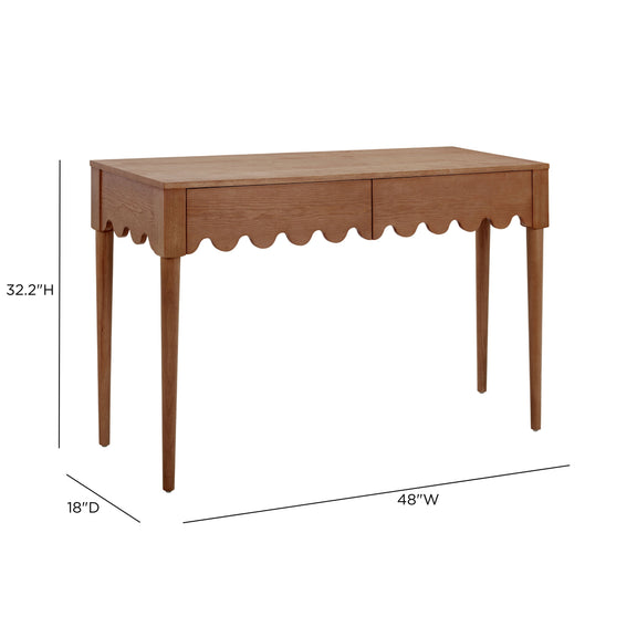 Oodle 48" 2-Drawer Desk - Walnut