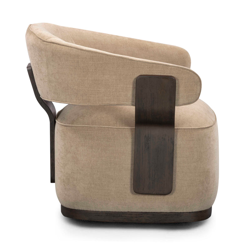 Madison Performance Swivel Accent Chair - Stone