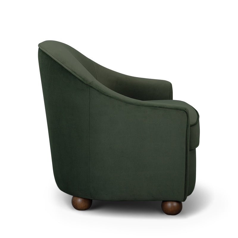 Cettie Performance Velvet Accent Chair - Green