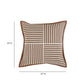 Kora 20" Cotton Jute Contract-Grade Throw Pillow - Brown / With Insert