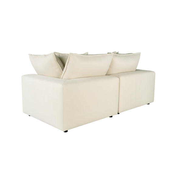 Cali 80" Modular Loveseat - Natural