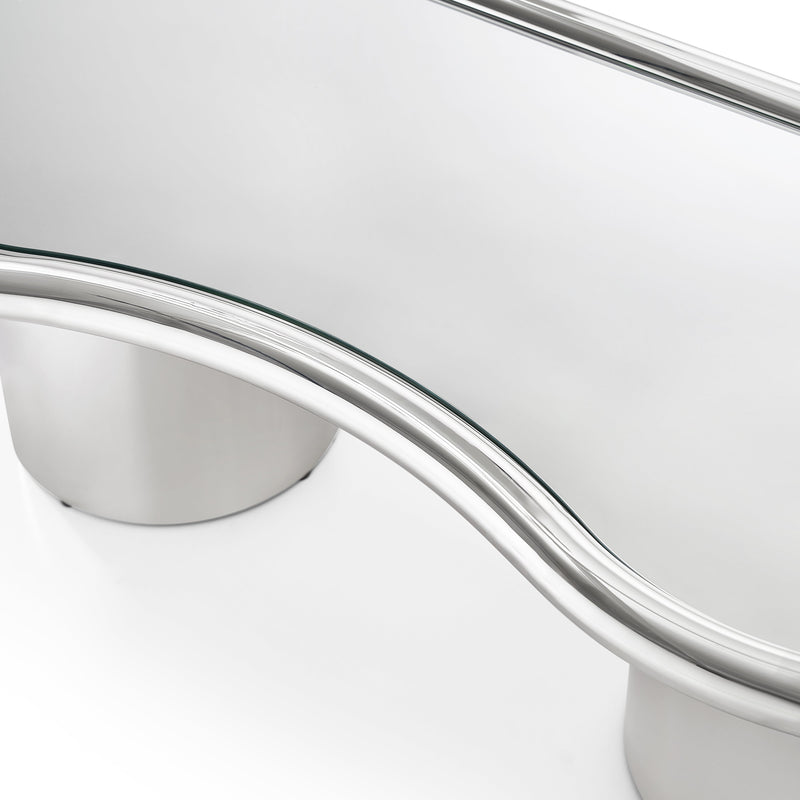 Sorya 51" Chrome Coffee Table