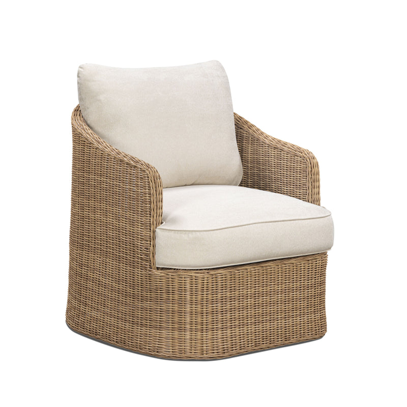 Axel Boucle Outdoor Accent Chair - Cream