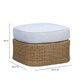Axel Boucle Outdoor Ottoman - Blue