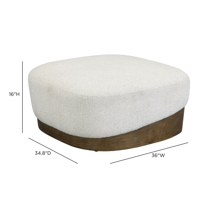 Domina Boucle Ottoman - Off-White
