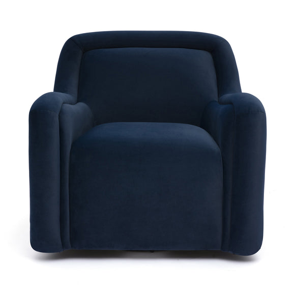 Charli Performance Swivel Chair - Dark Blue