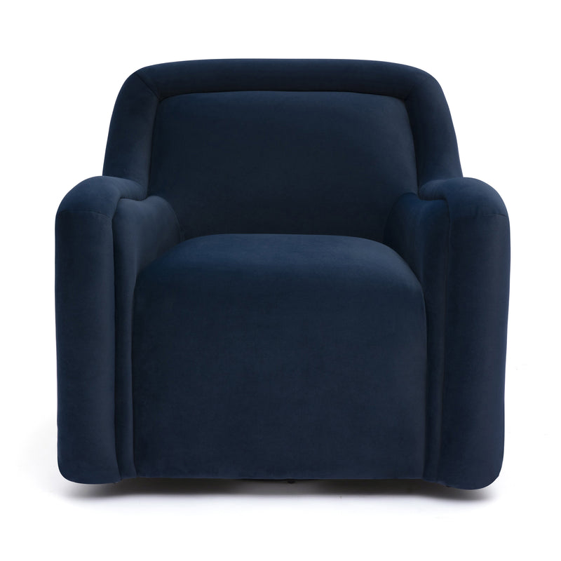 Charli Performance Swivel Chair - Dark Blue