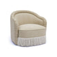 Pamela Tasseled Lounge Accent Chair - Tan