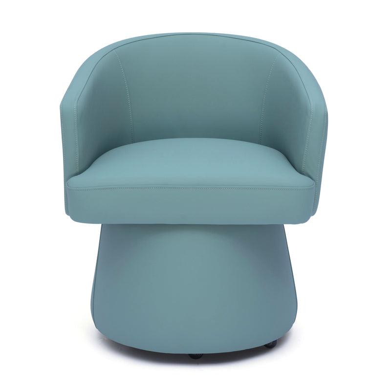 Kristen Rolling Desk Chair - Sea Foam Green