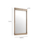 Aimee 44"X77" Solid Brushed Ash Floor Mirror