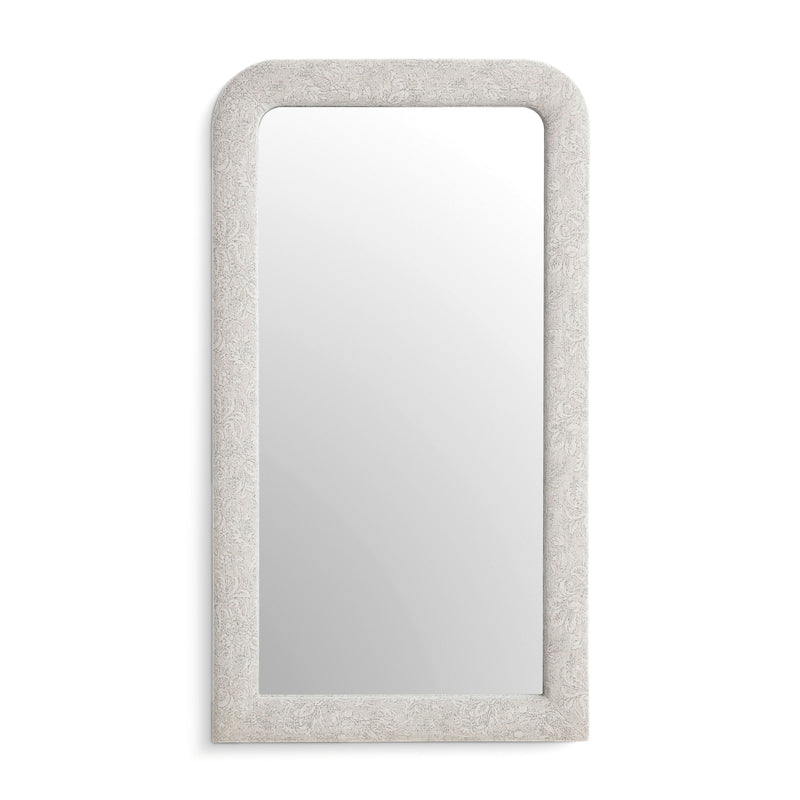 Heidi 43"X78" Upholstered Oversized Floor Mirror - Neutral Floral