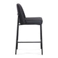 Sydney Performance Vegan Leather Counter Stool - Set of 2 - Black
