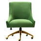Beatrix Performance Velvet Office Swivel Chair - Green