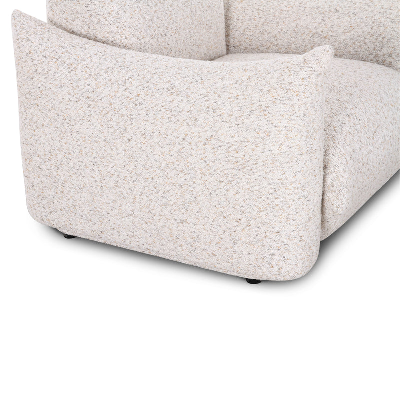 Saint Tropez Nubby Fabric Armchair in Sand