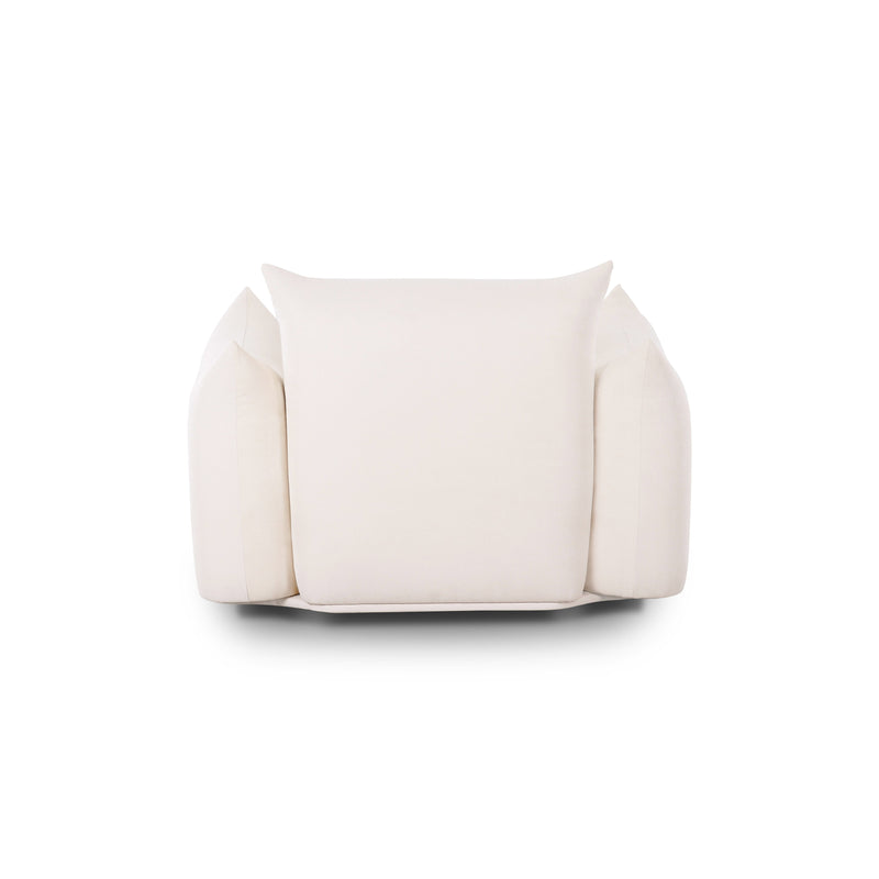 Saint Tropez Stuffed Indoor/Outdoor Armchair - Cream