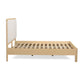 Rafaelle Natural Solid Ash Bed - Cream,Natural