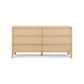 Tyra 62" Ash 6-Drawer Dresser - Natural