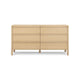 Tyra 62" Ash 6-Drawer Dresser - Natural