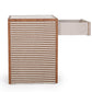 Kora 18" Cotton Jute 1-Drawer Contract-Grade Nightstand - Brown