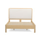 Rafaelle Natural Solid Ash Bed - Cream,Natural