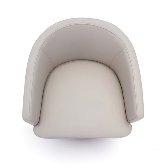 Kristen Rolling Desk Chair - Beige