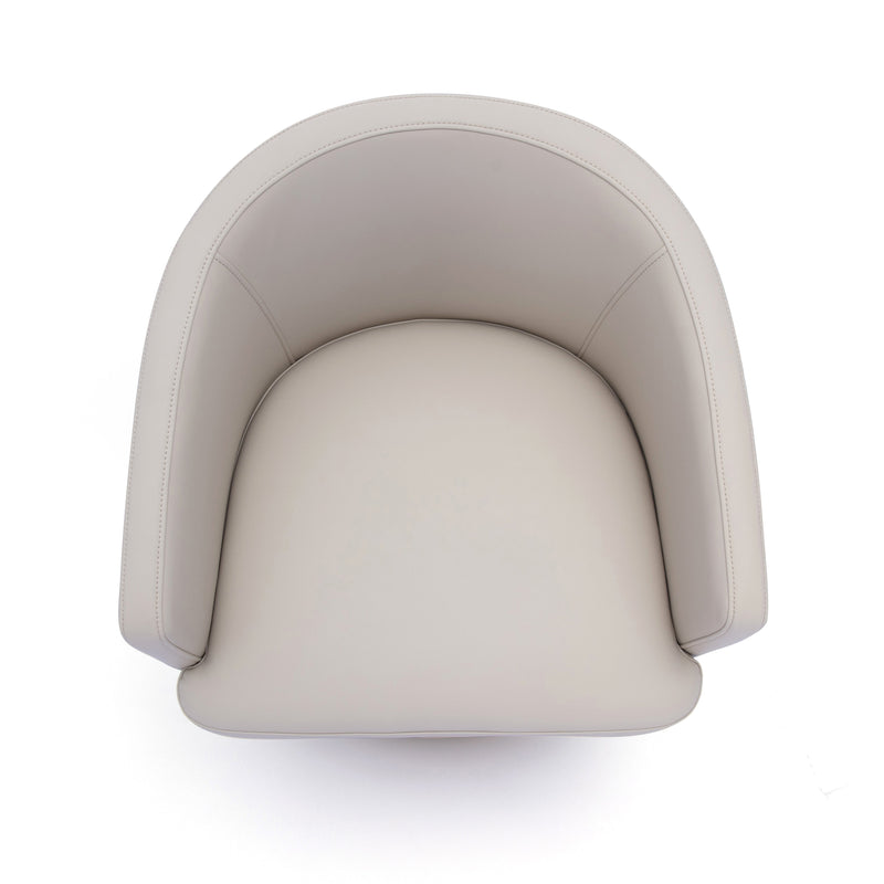 Kristen Rolling Desk Chair - Beige