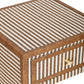 Kora 18" Cotton Jute 1-Drawer Contract-Grade Nightstand - Brown