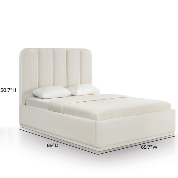 Parker Bed - Cream