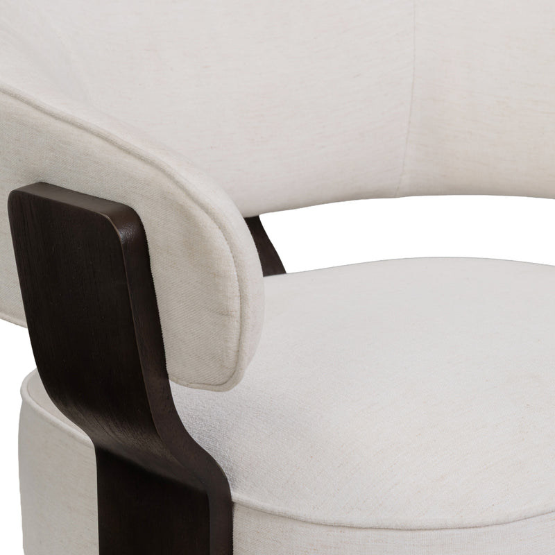 Madison Performance Swivel Accent Chair - Chalk