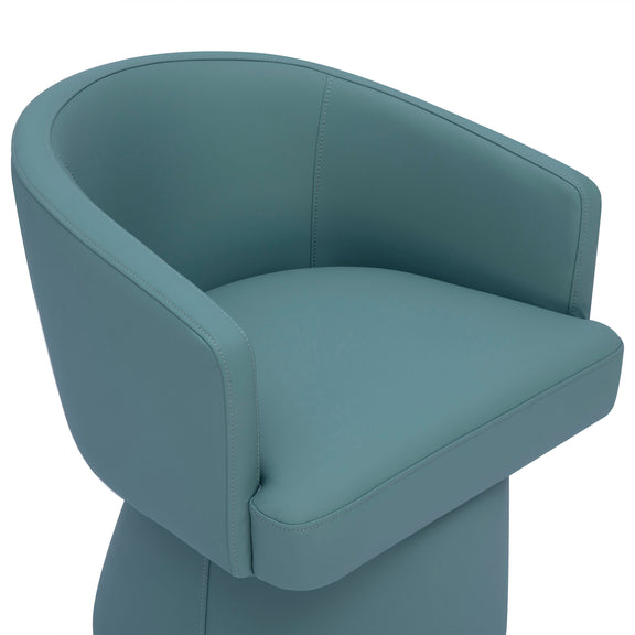 Kristen Rolling Desk Chair - Sea Foam Green