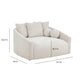 Hanim 54" Daybed - Cream