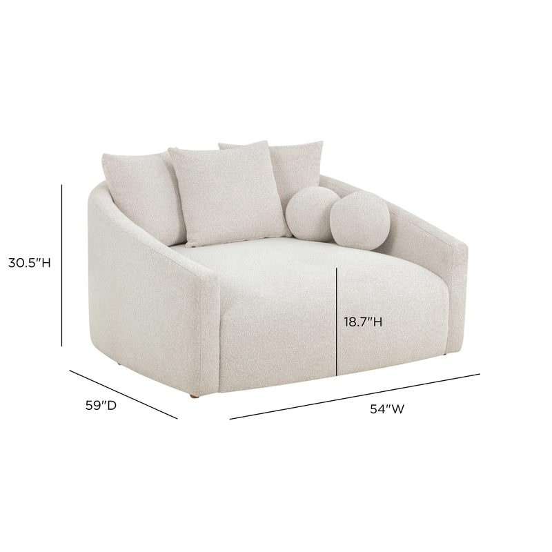 Hanim 54" Daybed - Cream