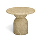 Cynthia Concrete Indoor/Outdoor Side Table - Light Emperador Marble