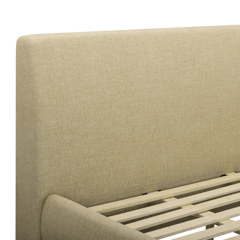 Rayne Textured Fabric Bed - Honey