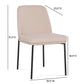 Sydney Performance Velvet Dining Chair - Set of 2 - Taupe