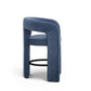Malone Performance Chenille Stool - Blue Denim / Counter Height