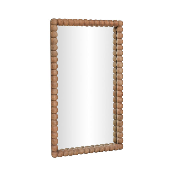 Cheyanne 29"X44" Carved Solid Wood Rectangular Wall Mirror