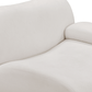 Zenith Contract-Grade Upcycled Fabric Corner Chair - Cream / RAF