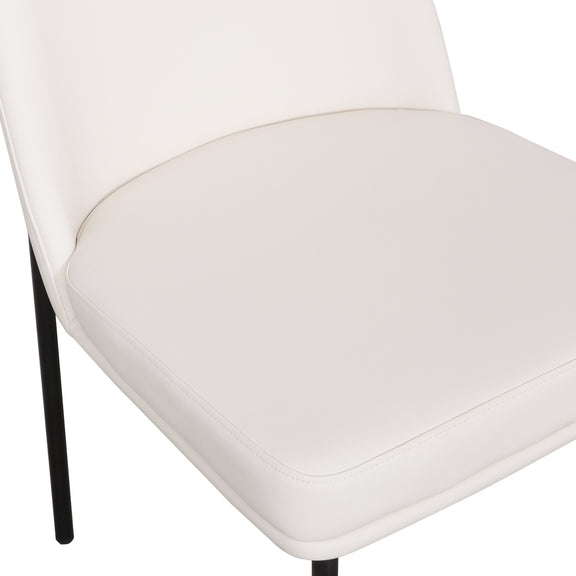 Sydney Performance Vegan Leather Dining Chair - Set of 2 - Cream
