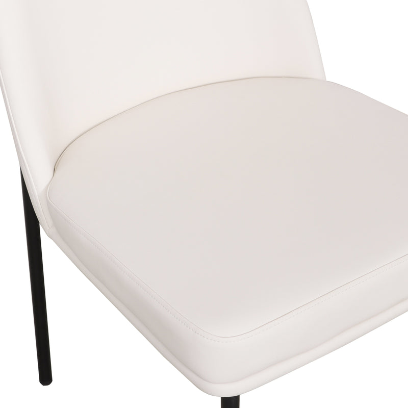 Sydney Performance Vegan Leather Dining Chair - Set of 2 - Cream