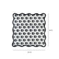Crissy Cotton Canvas Printed Napkins - Set of 4 - Black Vintage Floral