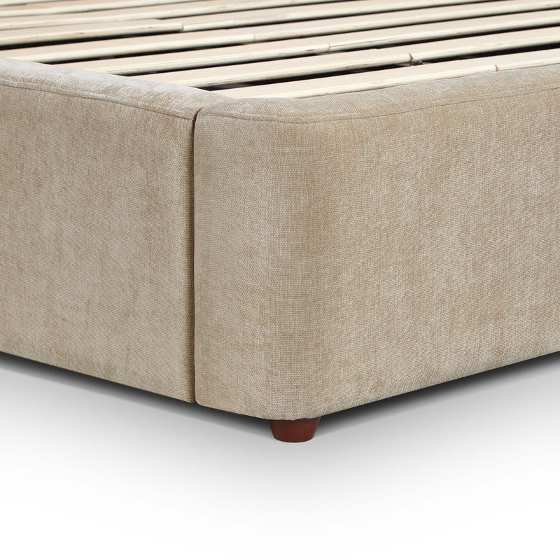 Leah Performance Chenille Bed - Taupe