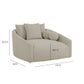 Hanim 54" Daybed - Warm Grey