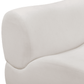 Zenith Contract-Grade Upcycled Fabric Corner Chair - Cream / RAF
