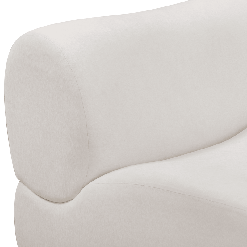 Zenith Contract-Grade Upcycled Fabric Corner Chair - Cream / RAF
