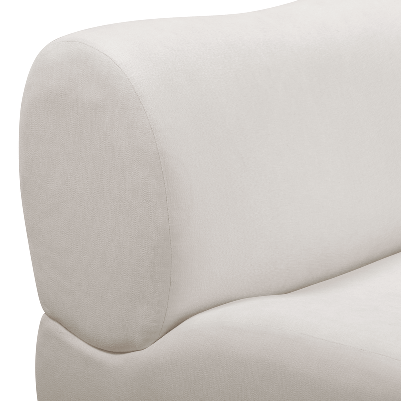 Zenith 5-Piece Contract-Grade Upcycled Fabric Modular L-Sectional - Cream