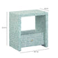 Tia 20" Mother of Pearl Nightstand