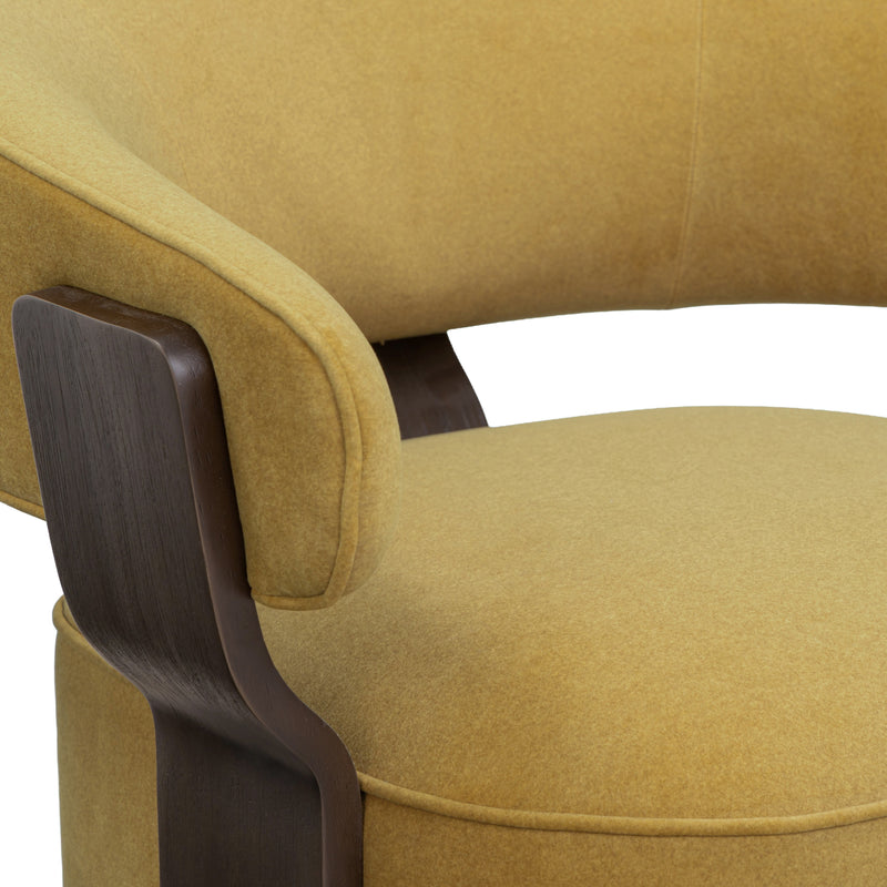 Madison Performance Swivel Accent Chair - Amber